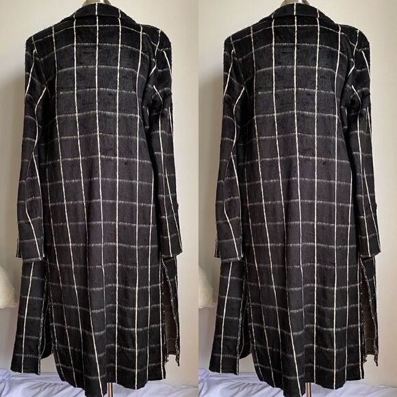 MICHAEL STAR Plaid Coating Long Sleeve - Picture 3 of 9